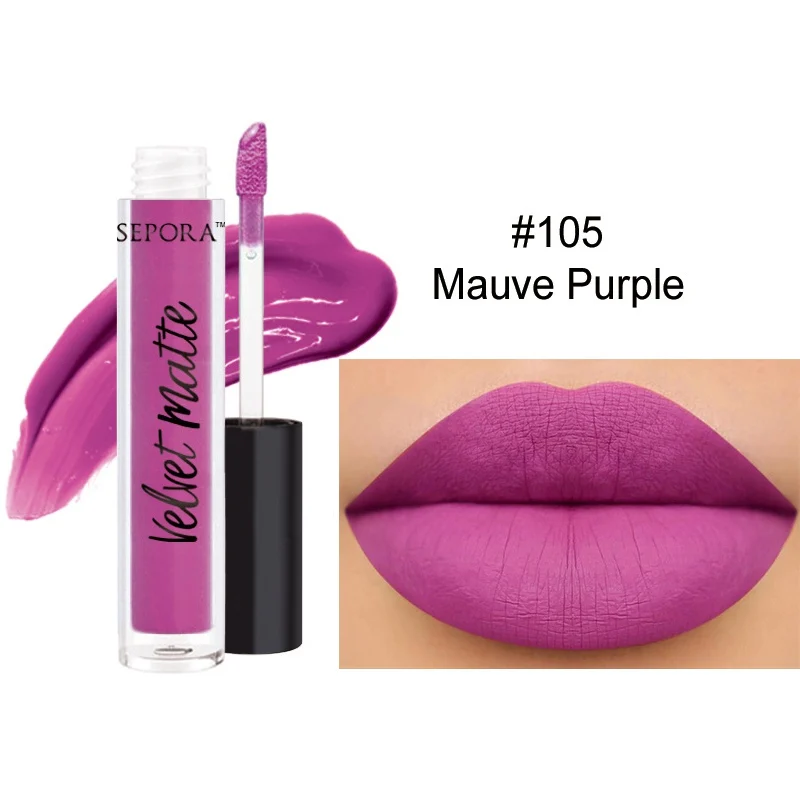 Natural Liquid Lipstick Cosmetics Lips Gloss Long Lasting Lips Colors Matte Lipstick Makeup Pigment - Цвет: A5