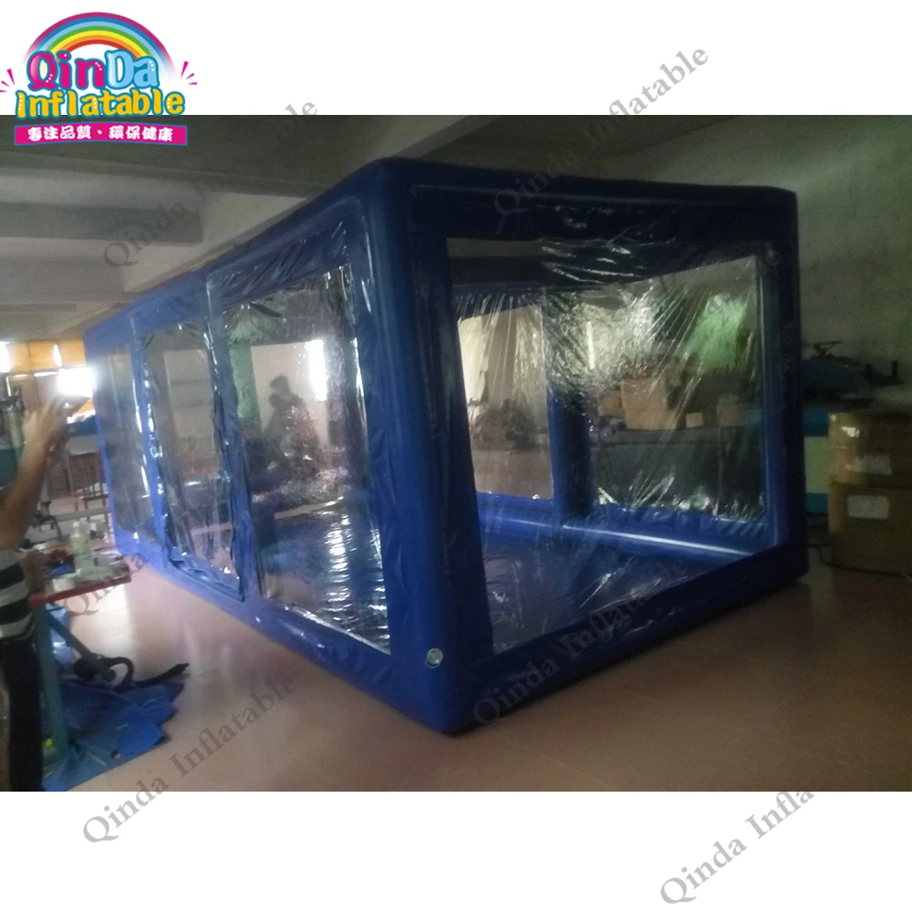 5m Inflatable Car Cover Tent For Wash ,transparent PVC Tarpaulin Inflatable Car Garage Tent With Factory Price 2