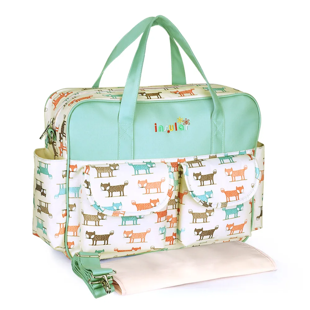 INSULAR модная большая дорожная сумка для подгузников сумка-мессенджер для подгузников/сумки для коляски детские сумки для мам с пеленальной подкладкой - Цвет: Style 1