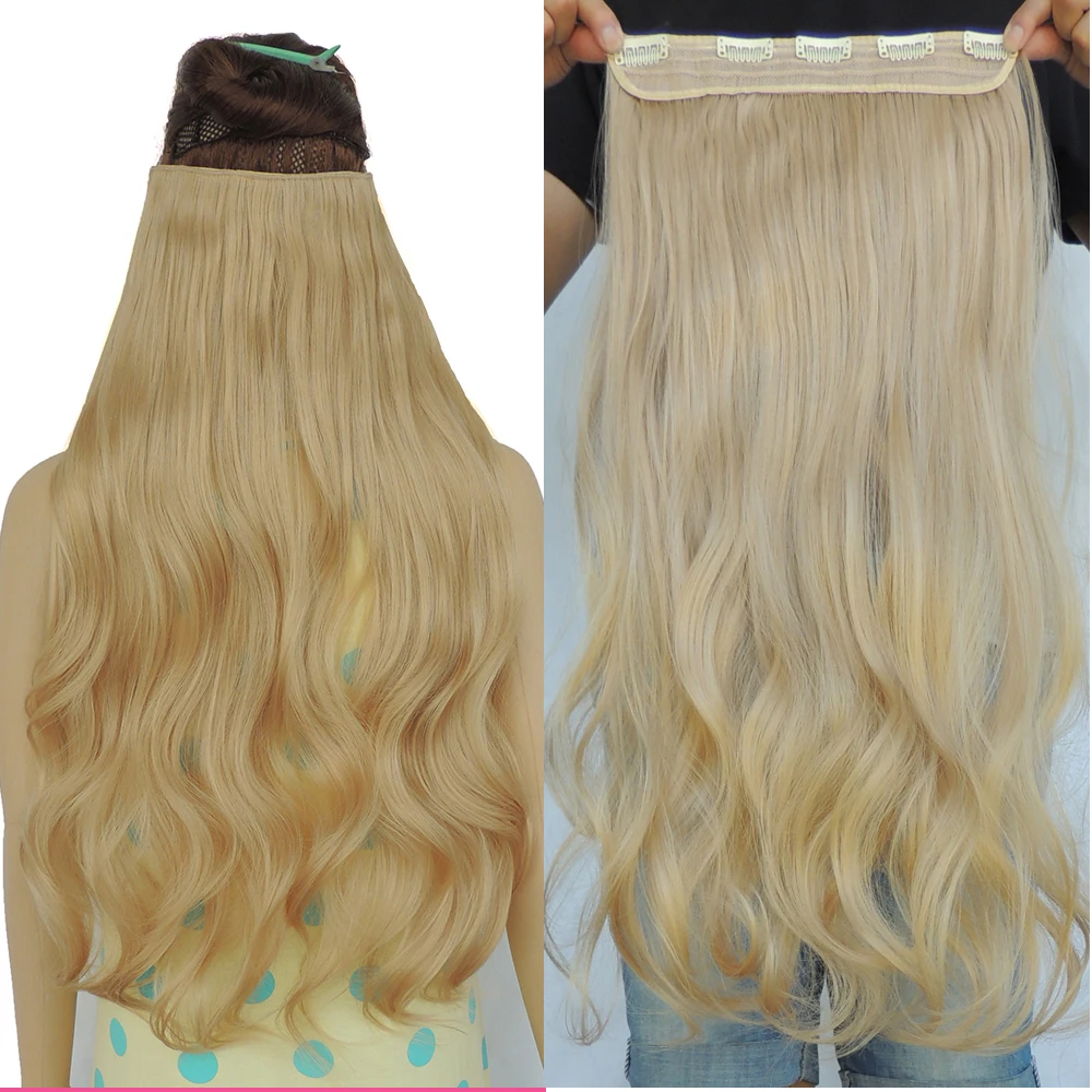noble gold hair extensions piece 24 inch curly weave synthetic mega