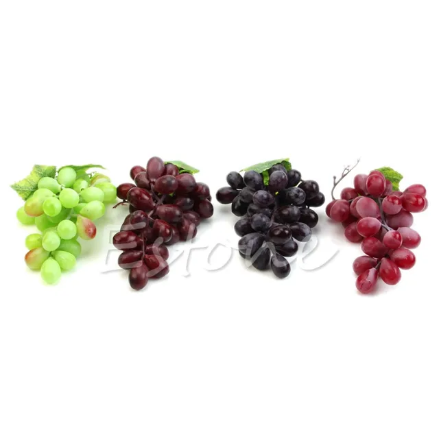 cacho de uva de plástico realistas uvas artificiais falso fruta home
