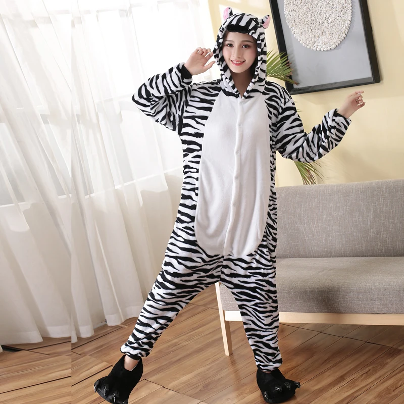 zebra adult kigurumi for women