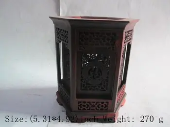 

China's good wood hexagonal hollow layer 2 blessing big brush pot