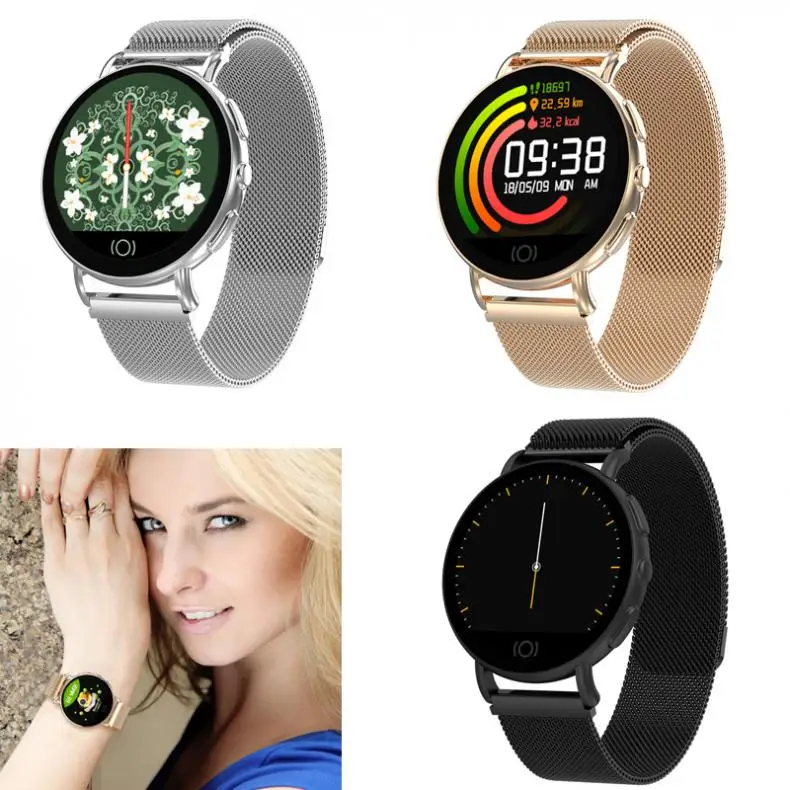 

Smart Wristband Business Sports Bracelet Waterproof with Heart Rate and Blood Pressure Message Reminder for MIUI/ iOS / Android