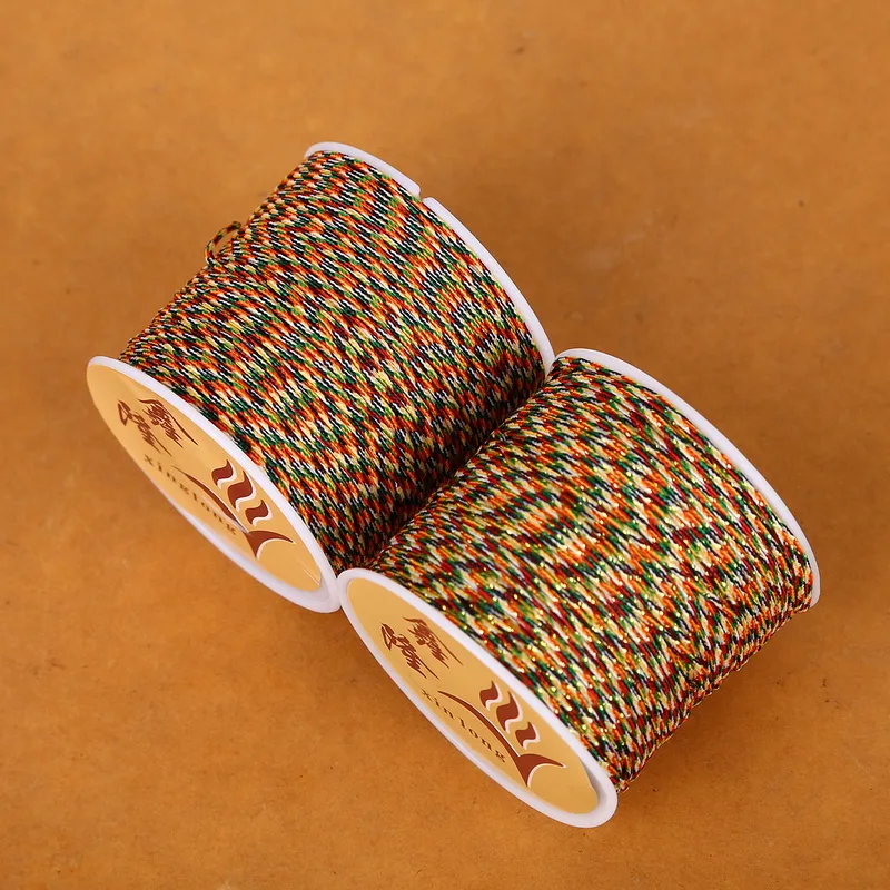 23 Цвета 50 м атласный нейлоновый китайский узел шнур макраме браслет плетеный шнур DIY кисточки вышивка бисером нить ювелирных изделий