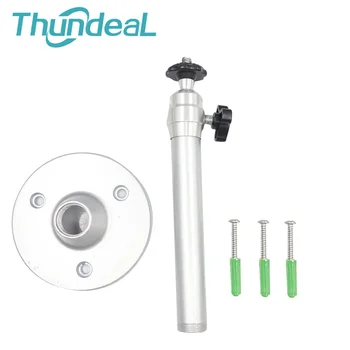 

Silver Monopods 1KG Tripod Ceiling 21cm Metal Wall Mount Hanger Hanging Mounting Kit For Mini Projector Security Camera Holder