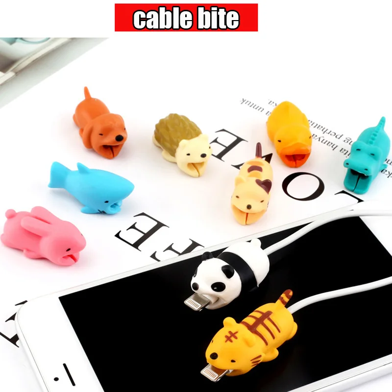 Cute Animal Shape Cable Protector Soft Silicone Anti Break Data Line Protective Cell Computers Mobile Phone Accessories Cute Animal Shape Cable Protector Soft Silicone Anti Break Data Line Protective Cell Computers Mobile Phone Accessories