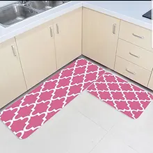 2 шт. Коврики для кухни и ковры набор современный марокканский трельяж дома Deocr Non Skid области бегун входной коврик