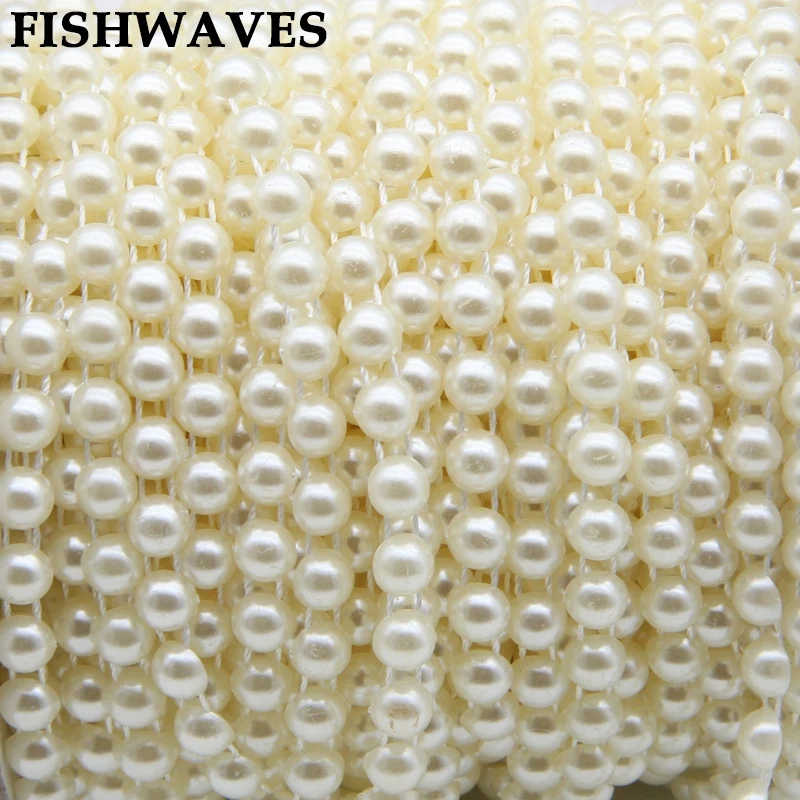 

FISHWAVES 5M/Pack Half Pearl Beads Handmade Wedding Crafts Supply Bouquet Decoration For Diy Christmas Clothing Accessories New