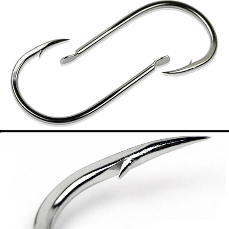 100pcs/Lot Fishing Hooks Fishhooks Fishing Accessories Supplies Lures Carp Fishing Tackle Barbed 7 Sizes lure Tool