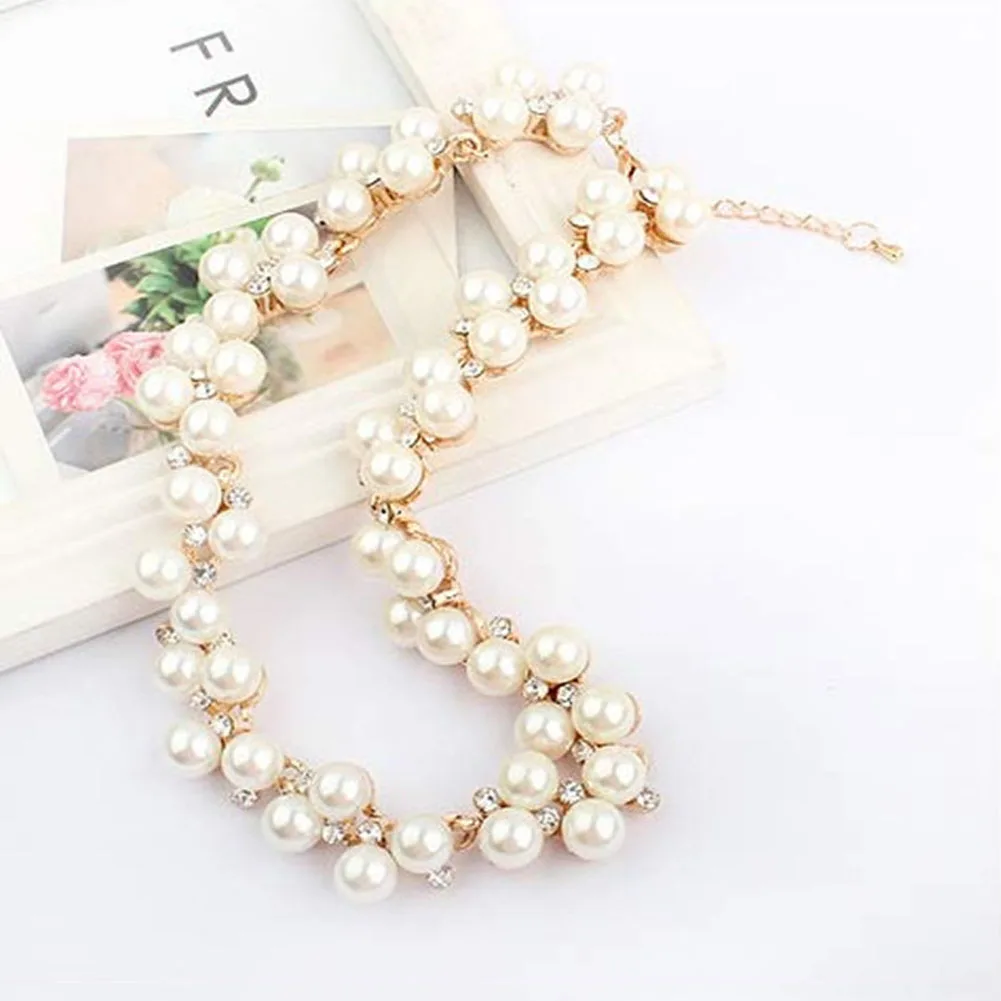 Buy Imitation Pearl Necklace SALE Gift New Good Quality Gold Color With