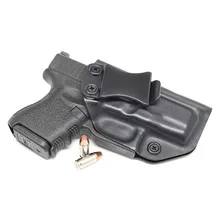 W pasie IWB Kydex Holster Custom nadające się do Glock 26 27 33 Gen1-5 ukryte na noszenie broni pistolet Case kydex zaczep na pasek tanie tanio SWAFTYLL