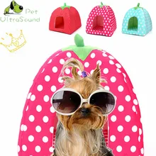 Ультразвуковая Собака бум форма клубники кошка матрас для собачьей лежанки 3 цвета Макаруны Wowo домик для кошачьего потомства подстилка для домашнего питомца дом собаки