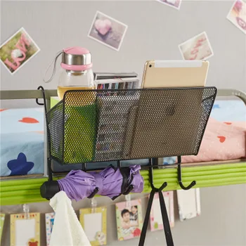 

Creative Folding Framed Dormitory Bedside Storage Hanging Basket on The Bed Bathroom Lazy Bedside Partition College Student Rack