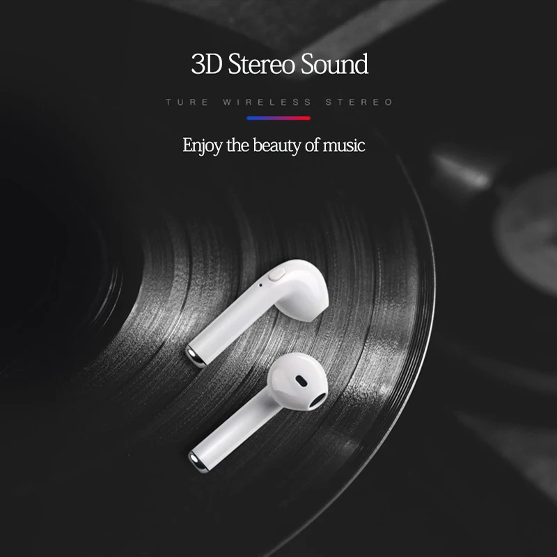

i7s TWS Mini Wireless Bluetooth Earphone Airpods Stereo Earbud Headset With Charge Box Mic For Iphone Xiaomi Smartphone Air pods