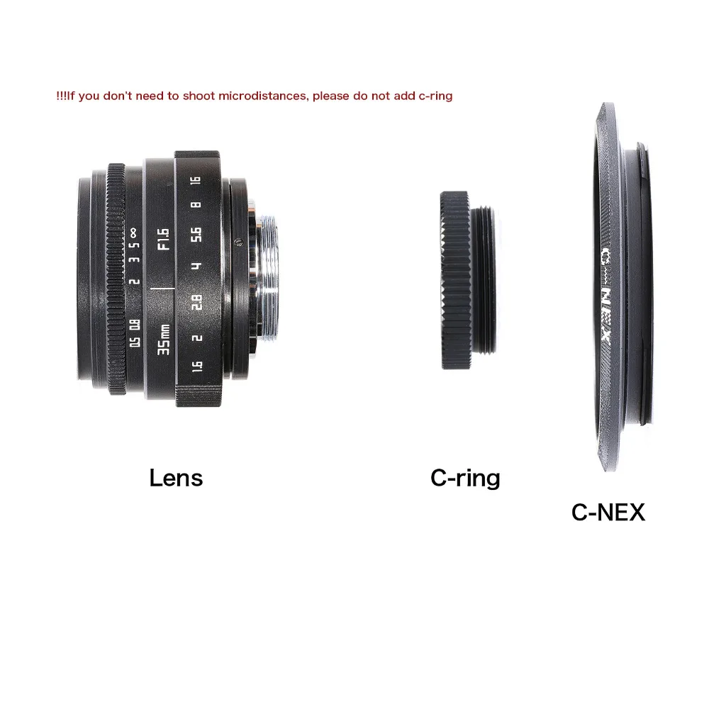 Новое поступление fujian 35 мм f1.6 C стандартное Крепление для камеры Sony NEX E mount и