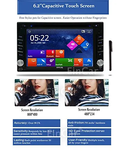Excellent Capacitive screen Car DVD Player Double 2 din GPS Navigation Vehicle Automotive Car Stereo radio Player for FM USB+Rear Camera 1 Excellent Capacitive screen Car DVD Player Double 2 din GPS Navigation Vehicle Automotive Car Stereo radio Player for FM USB+Rear Camera 1