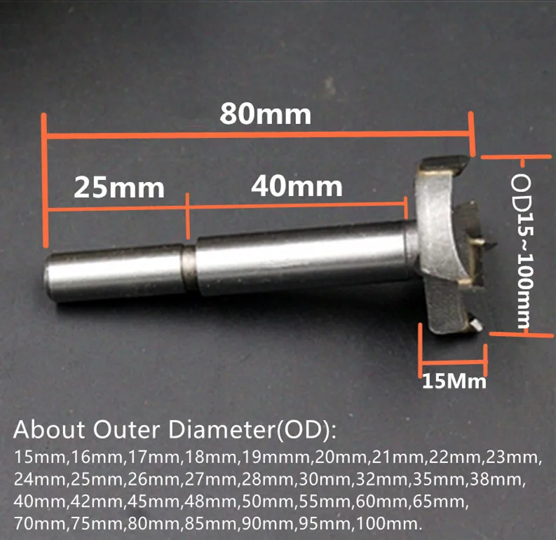 Onnfang Сверло по дереву самоцентрирующееся отверстие пилы Резак Деревообрабатывающие инструменты набор 15 мм до 50 мм опционально сверла Onnfang