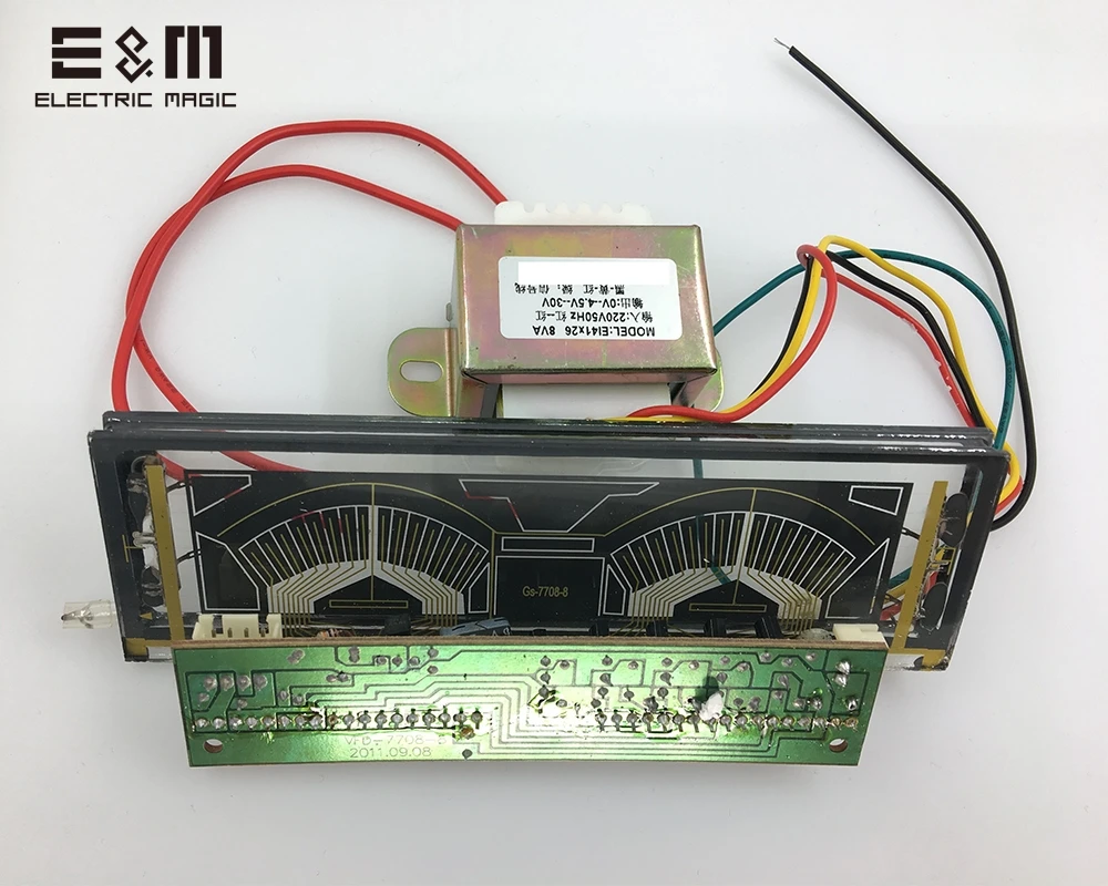 Дешево 140*40 мм VFD модуль экранная панель графическая решетка для HIFI усилитель мощности SCM флуоресцентный дисплей с водительской платой VDF 7708 8