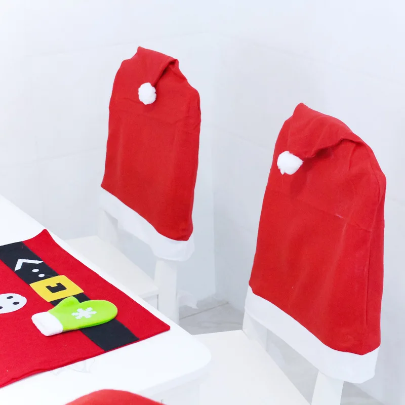 2pcs/set New Year Christmas Style Dining Room Chair Cover decoration Party Table decorations Santa Claus Xmas Supplies Wholesale 2pcs/set New Year Christmas Style Dining Room Chair Cover decoration Party Table decorations Santa Claus Xmas Supplies Wholesale