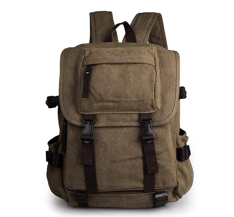 

Cheap Durable Canvas Laptop Backpack Coffee Shoulders Bag 9023C