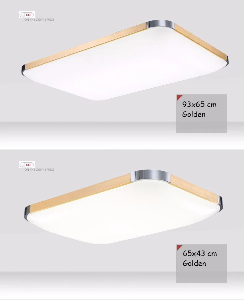 DX Ultra-Thin Square gold silver Ceiling Lights (10)