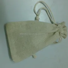 100 шт/партия CBRL джутовые/льняные сумки на шнурке и мешочек для туалетных принадлежностей/ванили, различные цвета, размер на заказ