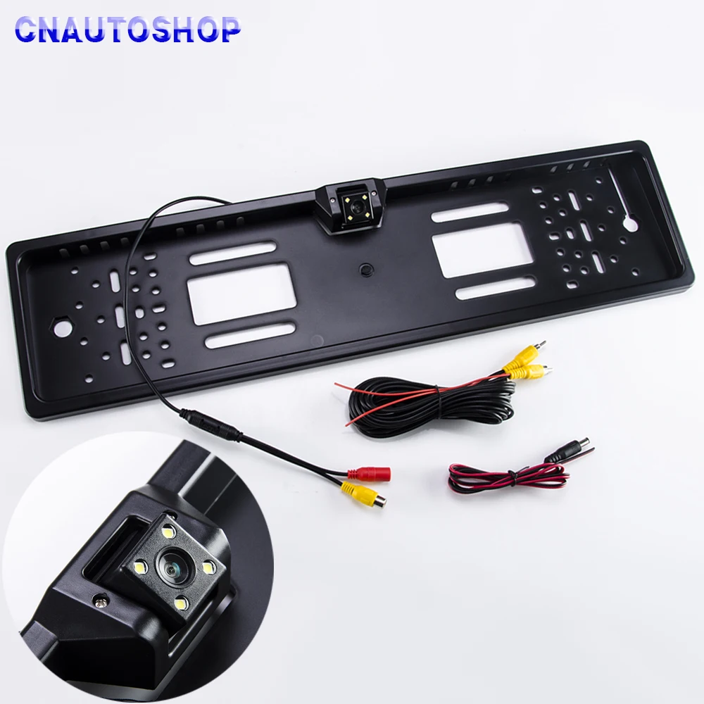 

Hippcron Car Rear View Camera in EU European License Plate Frame Night Vision Waterproof Car Reverse Backup Parking