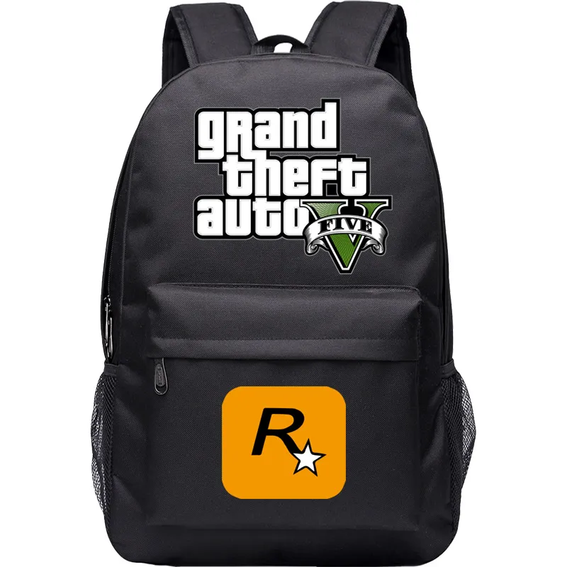 Рюкзак Grand Theft для мальчиков GTA Холщовая Сумка дорожная школьная сумка подростков