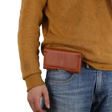 Кора зерна Belt Clip Leather Case 4 дюймов для iPhone SE 5 5S 5C SE Телефон карманы Стенд Висит карманы пояс носить флип наборы