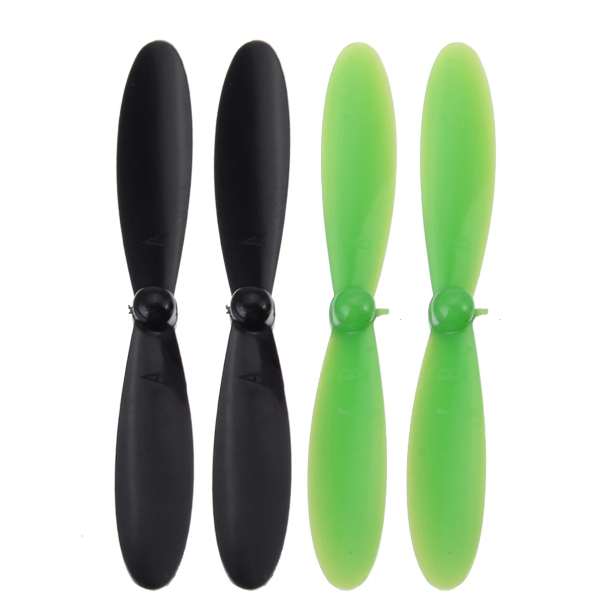 20pcs/set Black Green Propeller Blade Rotor Blades Propellers Props For Hubsan X4 Quadcopter Motor H107L H107C