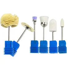 1 шт. электрическая дрель для ногтей 3/3" Машинка для напильников для дизайна ногтей сверло для очистки маникюрных сверл аксессуары для ухода за ногтями QJ01-06