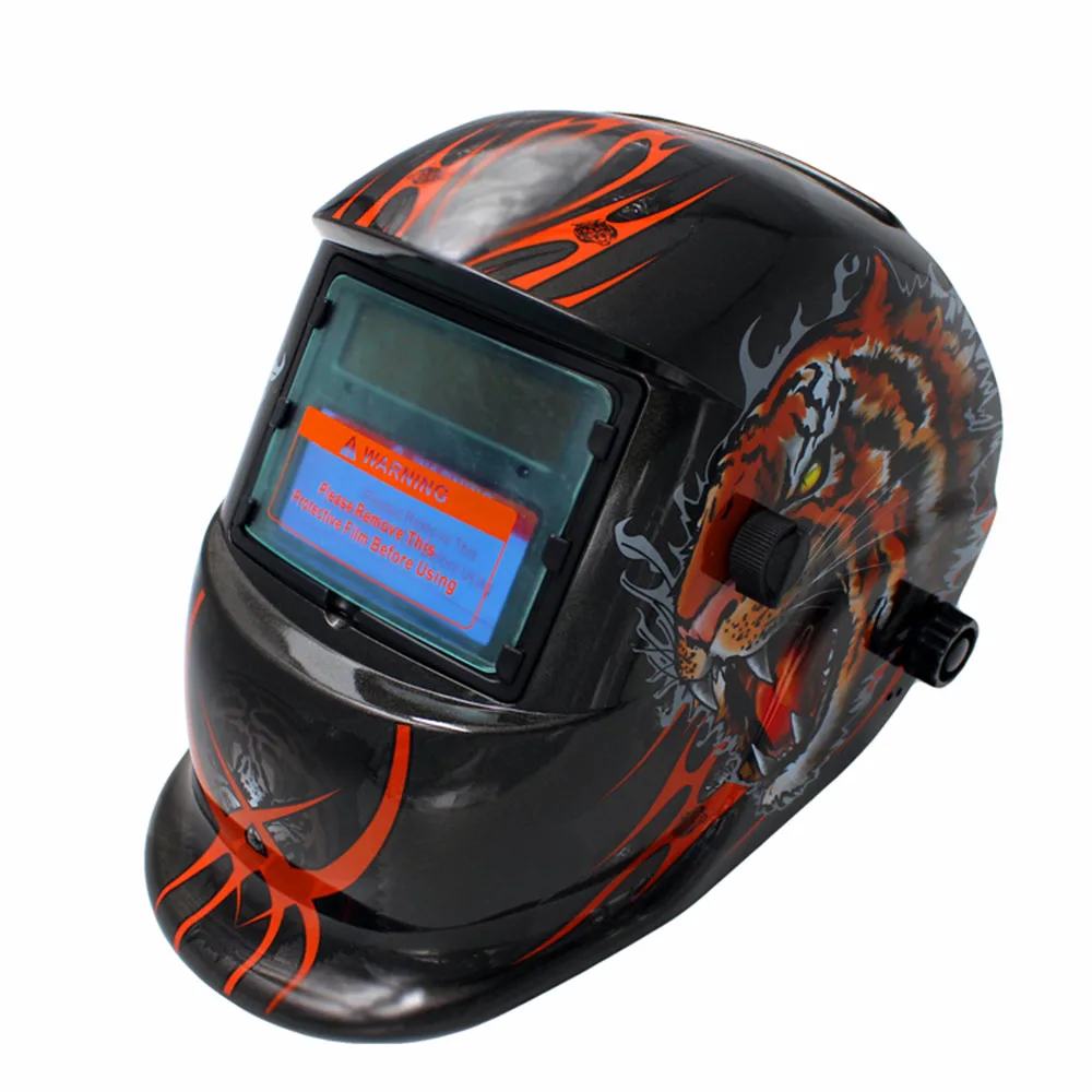 Сварочный шлем на солнечных батареях Авто затемнение для Mig Tig Arc Сварочная маска электросварочная маска/шлем/сварочный колпачок/объектив/маска для лица/очки - Цвет: Белый