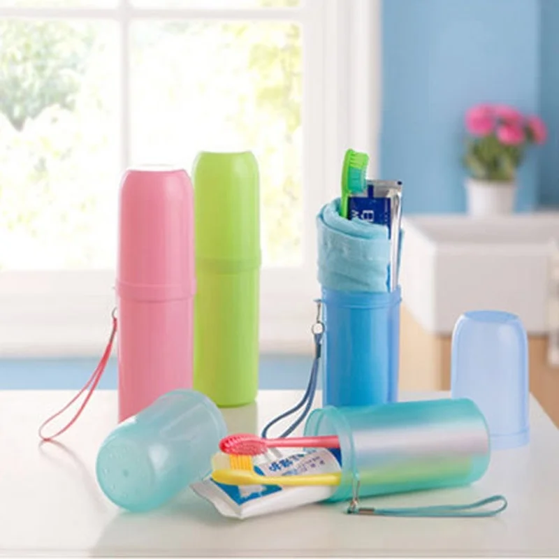

Charming Utility Toothbrush Holder Tooth Mug Toothpaste Cup Bath Towel Box Travel Accessories Set