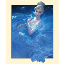 На заказ Алмазная картина eigen foto beauty фея девушка Мандала алмазная живопись фильмы полный квадратный/круглый дом птица балет подарки