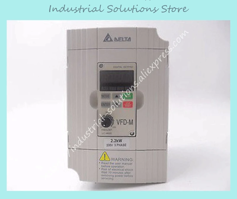 Инвертор 3 фазы VFD022M23B 220V выход 3ph 0~ 240V 2.2KW 3HP 0,1~ 400Hz Vfd-m серии