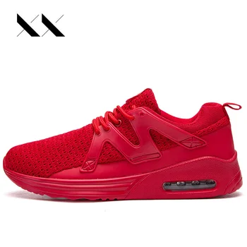 

Plus Size 39-46 Air Sport Running Shoes For Men Outdoor Jogging Sneakers Mesh Breathable Lace Up Cushion Walking Athletic Hombre