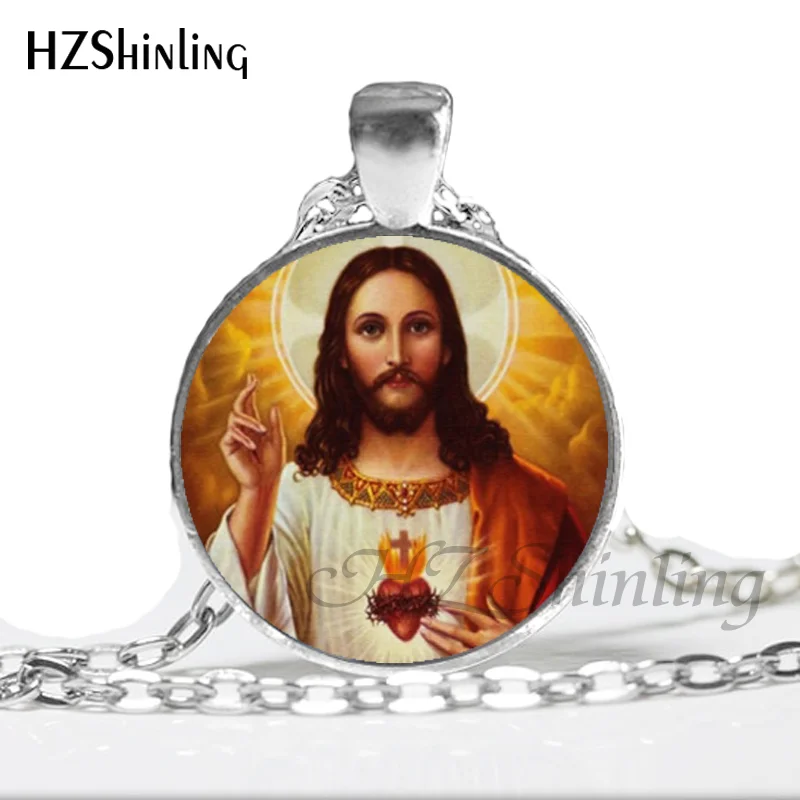 Женское ожерелье с кулоном в виде Святого Сердца Иисуса|fashion jewelry|jewelry fashionheart heart |