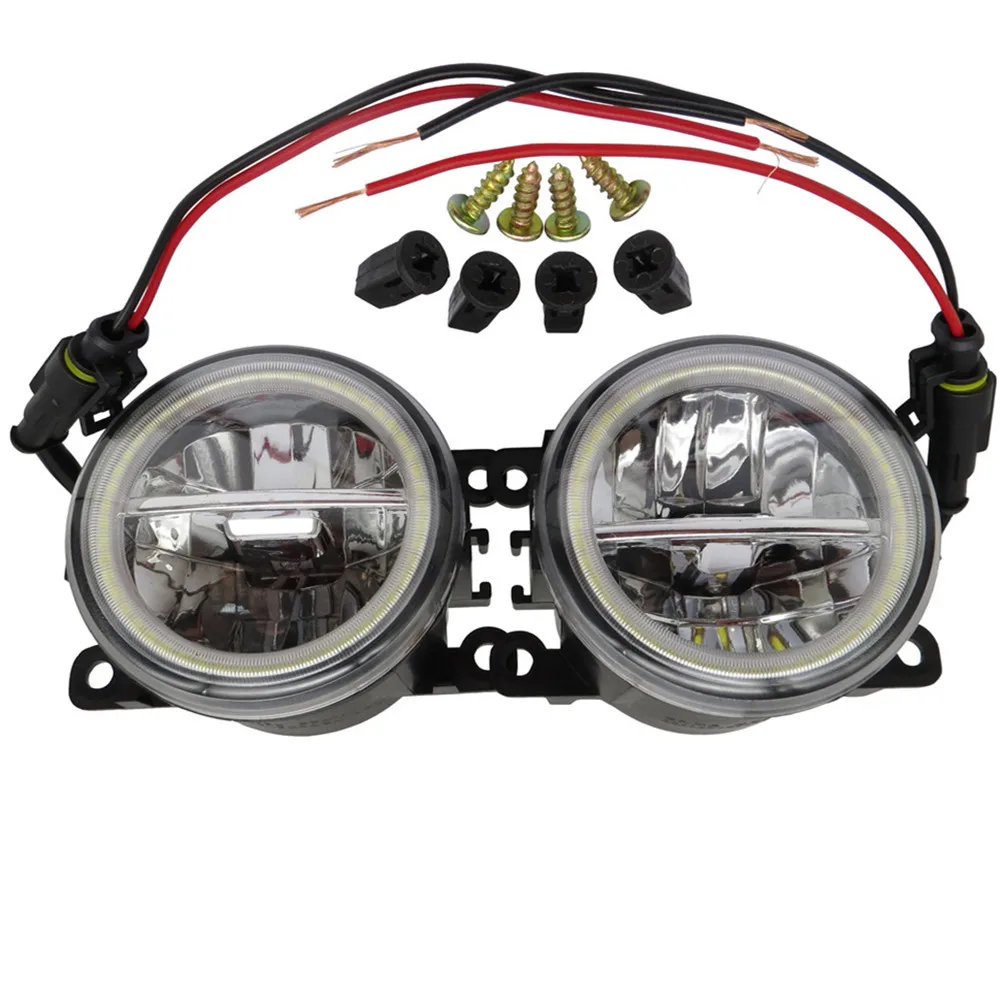 

Malcayang LED Fog Light Angel Eye Daytime Running Light DRL For Renault Duster Megane Fluence Koleos Kangoo Thalia 2003-2015
