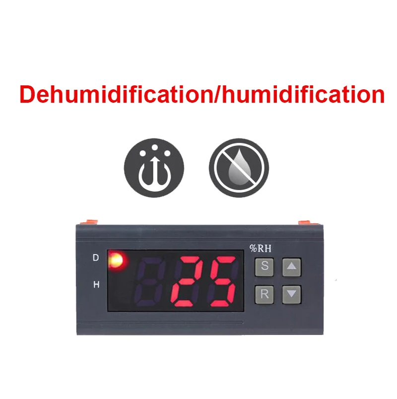Цифровой регулятор влажности переключатель влажности+ емкостный датчик влажности инструмент для осушения увлажнения 10А AC220V/110 DC12V