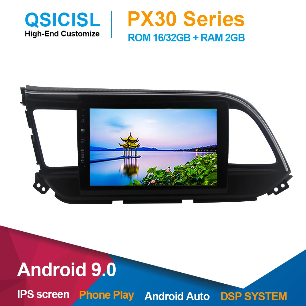 

New Android 9.0 IPS 9" auto radio car dvd gps player for Hyundai Elantra 2019 headunit 1 din vehicle dvd gps multimedia stereo