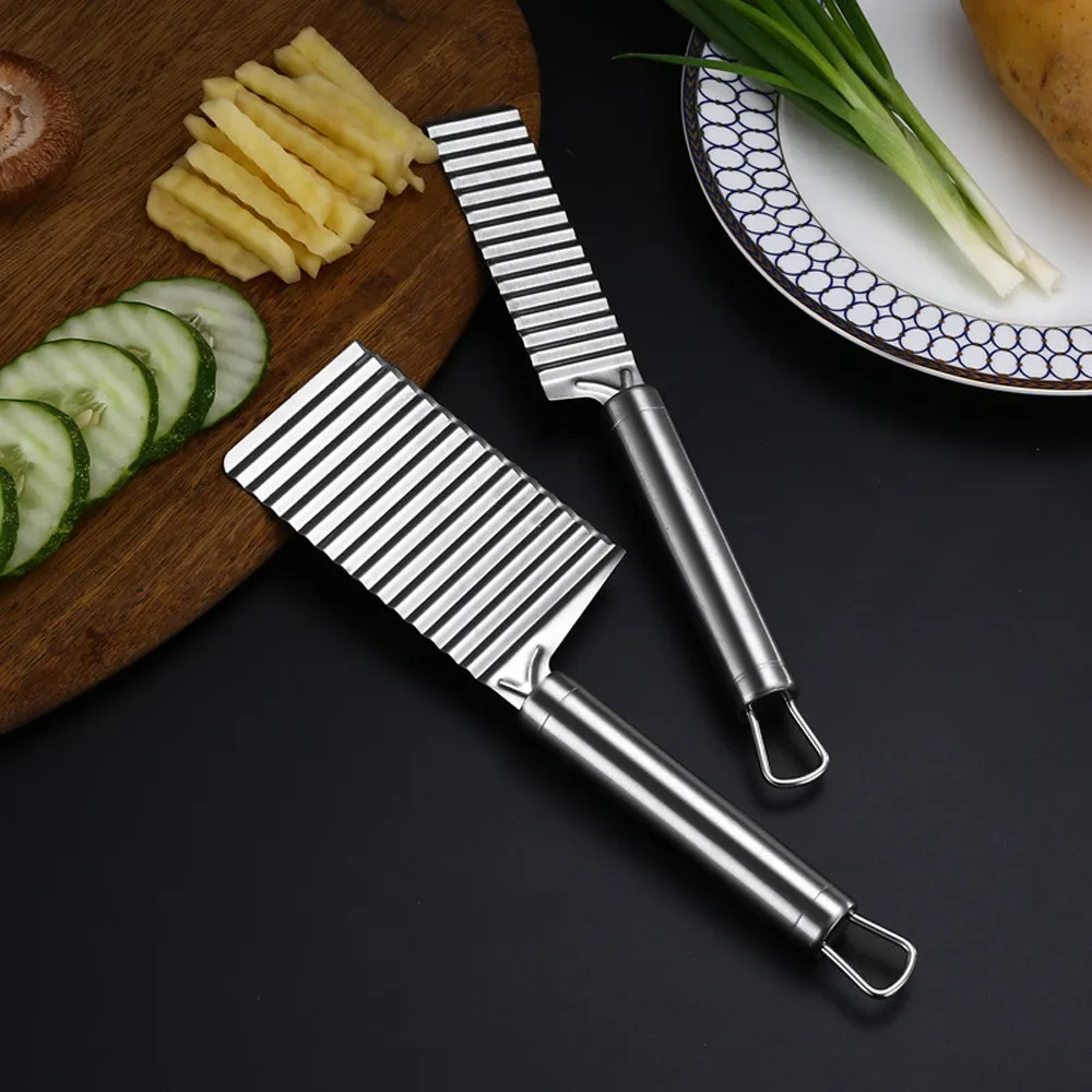 Potato Wavy Edged Slicer Potatoes Slicers Into Strips Device Grater Cut Carrot Cucumber Slicing