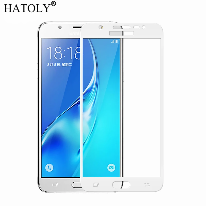 2 шт. закаленное стекло для Samsung Galaxy J7 Neo защита экрана Nxt полное покрытие J701F 3D