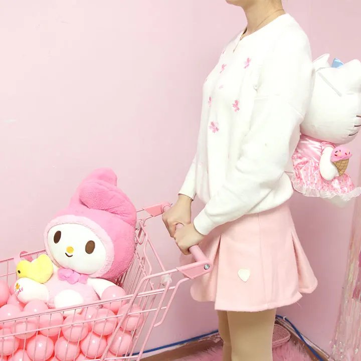 Милый мультяшный Плюшевый Рюкзак hello kitty My Melody, женский рюкзак hello kitty My Melody, детский школьный рюкзак для девочек, подарки для детей