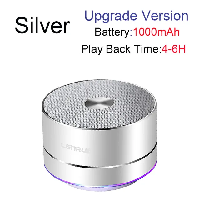 Lenrue New A2 wireless bluetooth speaker 4.1 metal portable subwoof