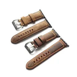 TOTOY мягкая Ретро кожа Apple Watch ремешки для мм наручных часов, 42 мм 38 мм для iwatch кожа мужской WatchSrap, для Iwatch 4 ремни 44 мм 40 мм