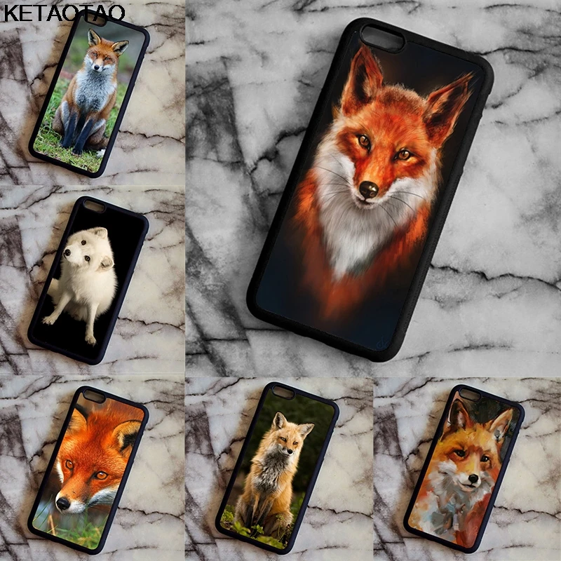 Милые Желтые Чехлы KETAOTAO red fox clever vignette для телефонов Samsung S3 S4 S5 S6 S7 S8 S9 NOTE 7 8 мягкий