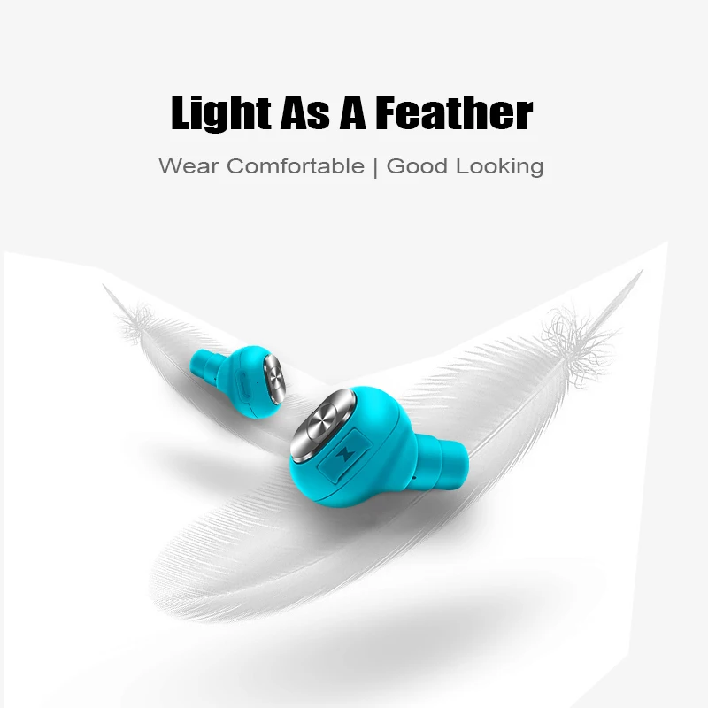 M J Capsule Wireless TWS Earbuds Bluetooth Earphone Headset with Mic Deep Bass Stereo Sound Sport Earphone For Samsung Iphone