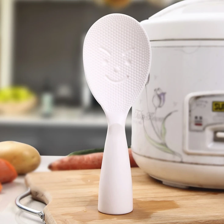 

Not Sticky Rice Spoon Kitchen Vertical Stand Cooking Meal Paddle Meal Tools Non-toxic Tasteless Household Plastic For Sushi
