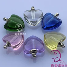 5 шт. круглый он Книги по искусству, кристалл Райс Флаконы, рис флаконы Райс подвеска, кристалл Книги по искусству риса Флаконы